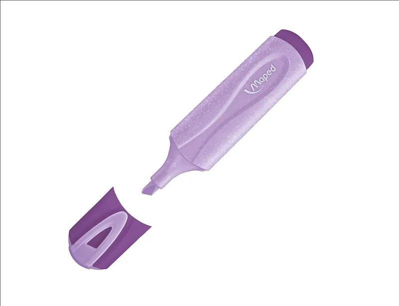 Μαρκαδόρος υπογράμμισης Maped Fluo Peps Pastel Glitter - μοβ