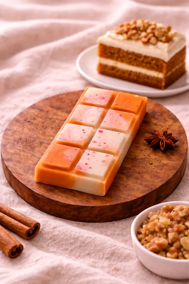 Wax Bar Φυτικο Σε Σχημα Σοκολατας Με Αρωμα Carrot Cake 11x4x0cm Μονόχρωμο CANDLEMAKER