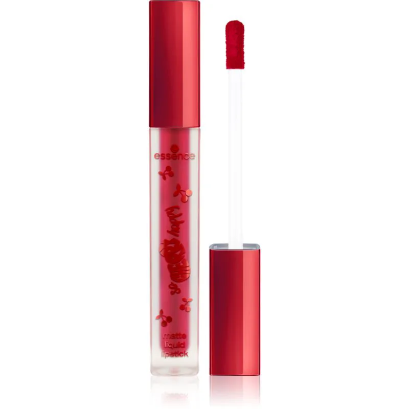 essence SO CHERRY happy ματ υγρό κραγιόν απόχρωση 01 Cherry Kisses 4 ml
