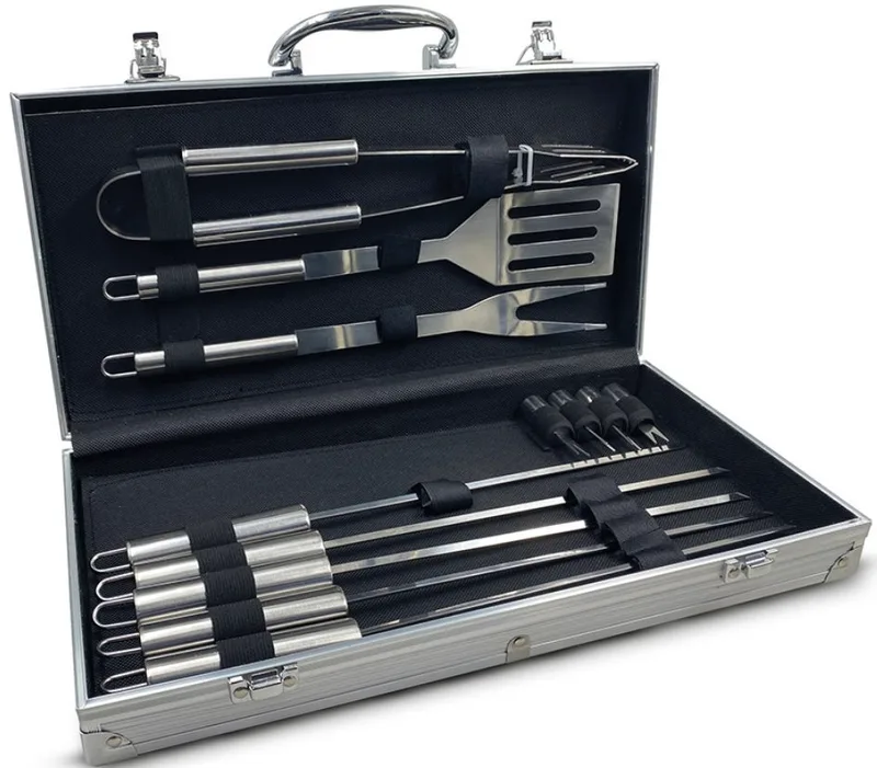 Εργαλεία BBQ The Source InGenious BBQ Tool Set με 13 Εργαλεία Μπάρμπεκιου από Ανοξείδωτο Ατσάλι (5056327914310)