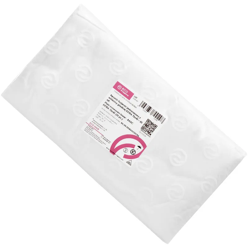 Eko-Higiena Disposable Hairdressing Towels, Smooth, Non-Woven Fabric, Extra Basic, 70x40cm, 50 Pieces