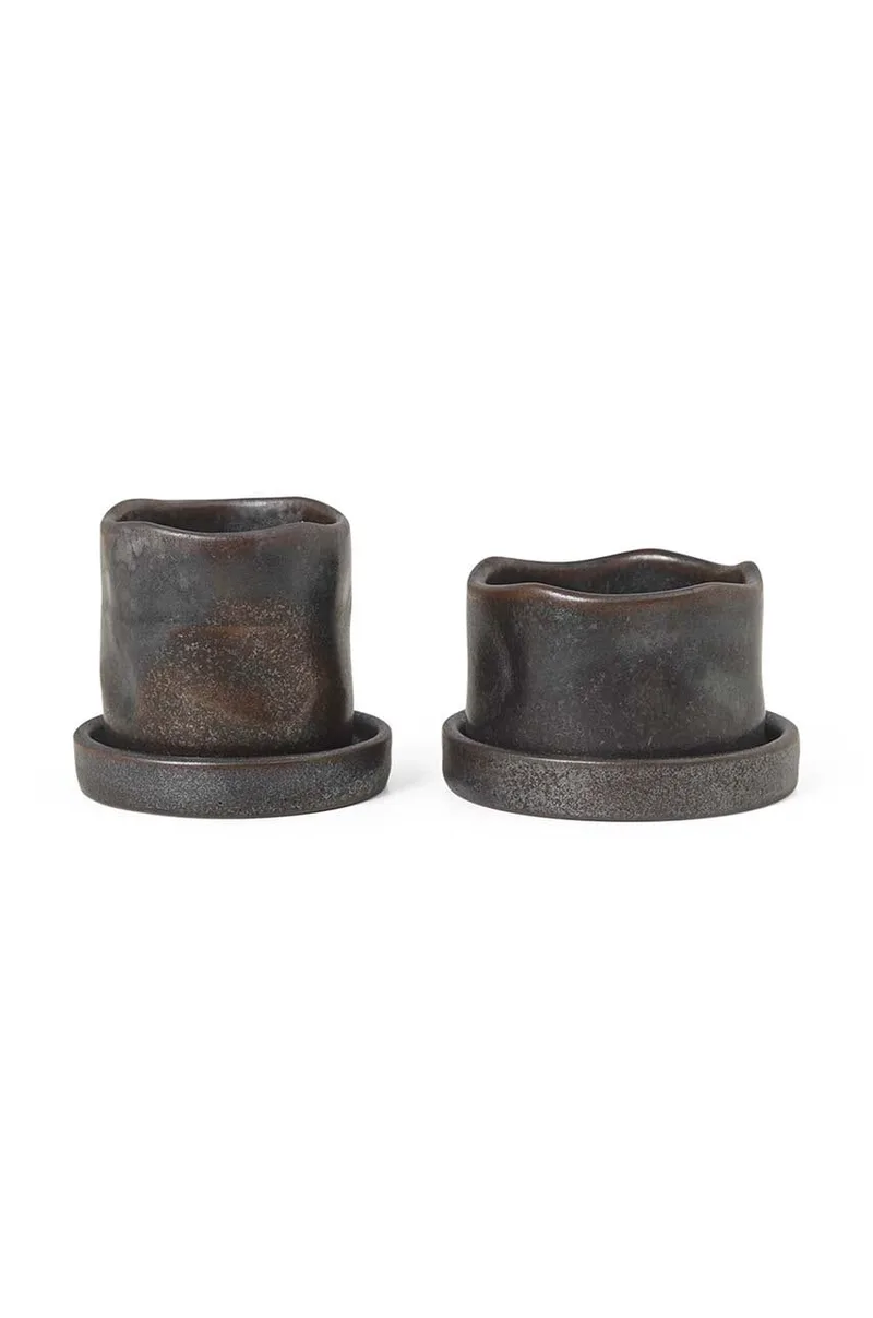 Σετ γλάστρες ferm LIVING Uneru Mini Pots 4,2 x 6,3 / 5,5 x 5,4 cm 2-pack