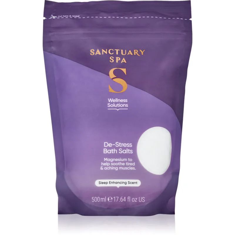 Sanctuary Spa Wellness άλατα μπάνιου με καταπραϋντική δράση 500 γρ