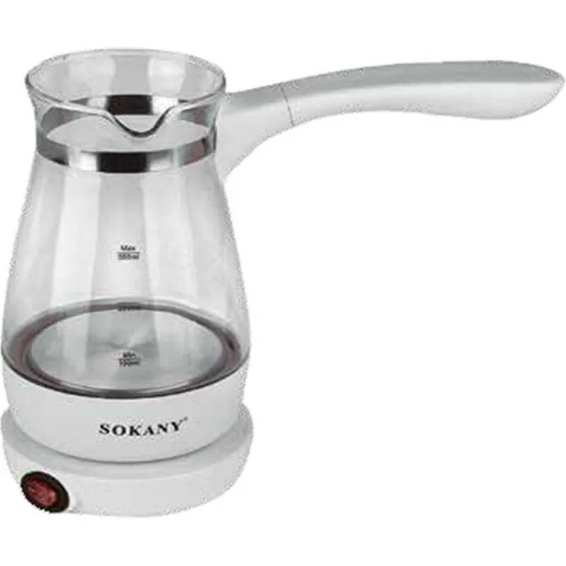 Sokany SK-607 Ηλεκτρικό Μπρίκι 600W με Χωρητικότητα 270ml Λευκό