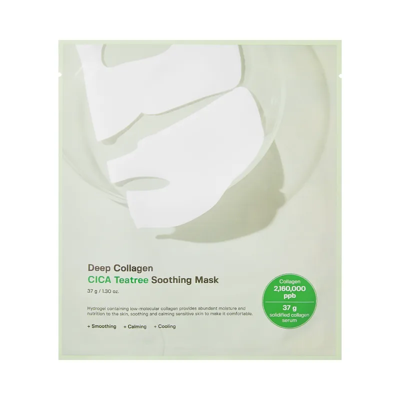 Sungboon Editor - Deep Collagen Cica Teatree Soothing Mask - Gel Μάσκα για καταπράυνση και αντιγήρανση