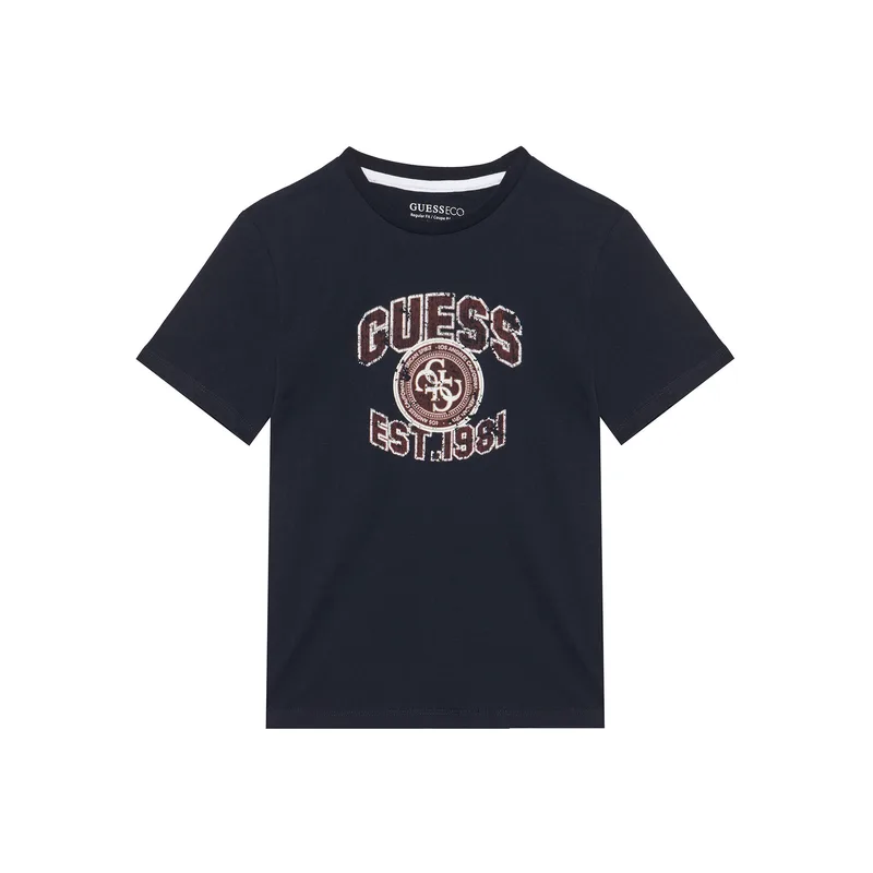 Guess T-Shirt L6RI13 K8HM4 Σκούρο μπλε Regular Fit