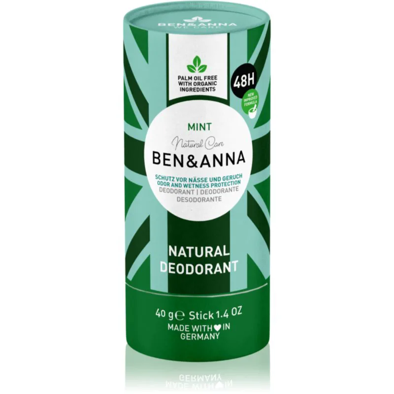BEN&ANNA Natural Care Mint φυσικό στερεό αποσμητικό 40 γρ