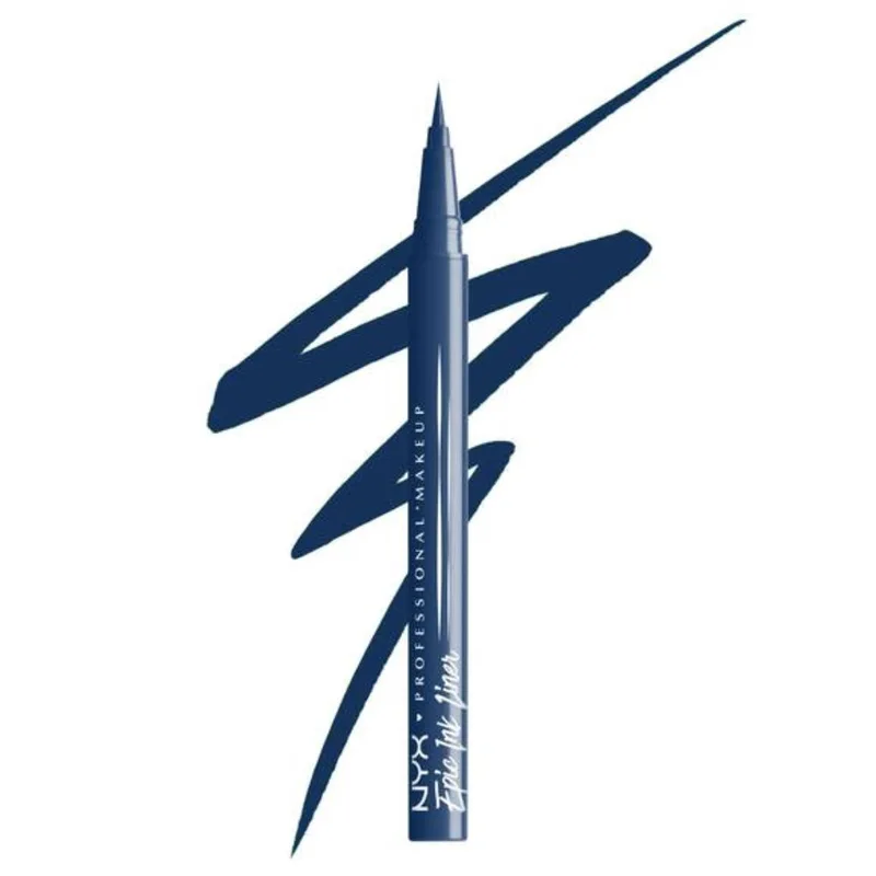 Nyx ​​​​​​​rofessional Makeup Epic Ink Eyeliner Υγρό Eyeliner με Εύκαμπτο & Ακριβές Πινελάκι 1ml - 10 Mid (Night) Rise