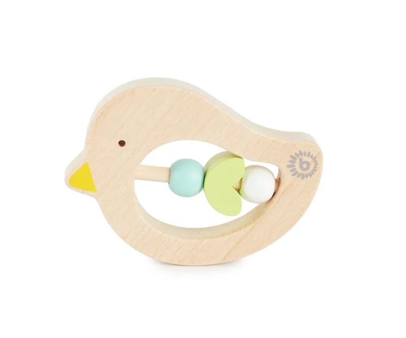 Bieco Ξύλινο Μασητικό Bird Light Teal
