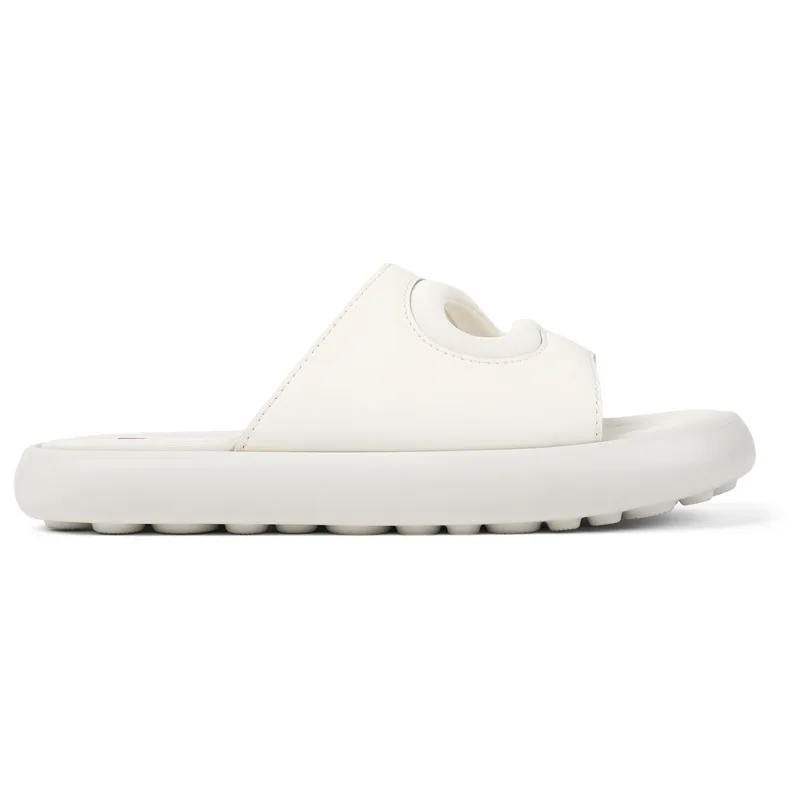 CAMPER Twins - Πέδιλα Για Γυναικεία - Λευκό, Μέγεθος 38, Smooth leather/Cotton fabric