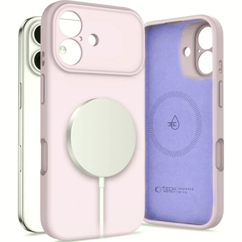 Θήκη iPhone 17 Tech-Protect Silicone MagSafe Σιλικόνης με MagSafe - Mauve (5906302330171)