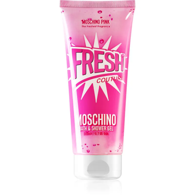 Moschino Ροζ Fresh Couture τζελ για ντους και μπάνιο για γυναίκες 200 ml
