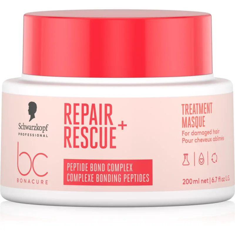Schwarzkopf Professional BC Bonacure Repair Rescue+ εντατικά θρεπτική μάσκα για κατεστραμμένα μαλλιά 200 ml
