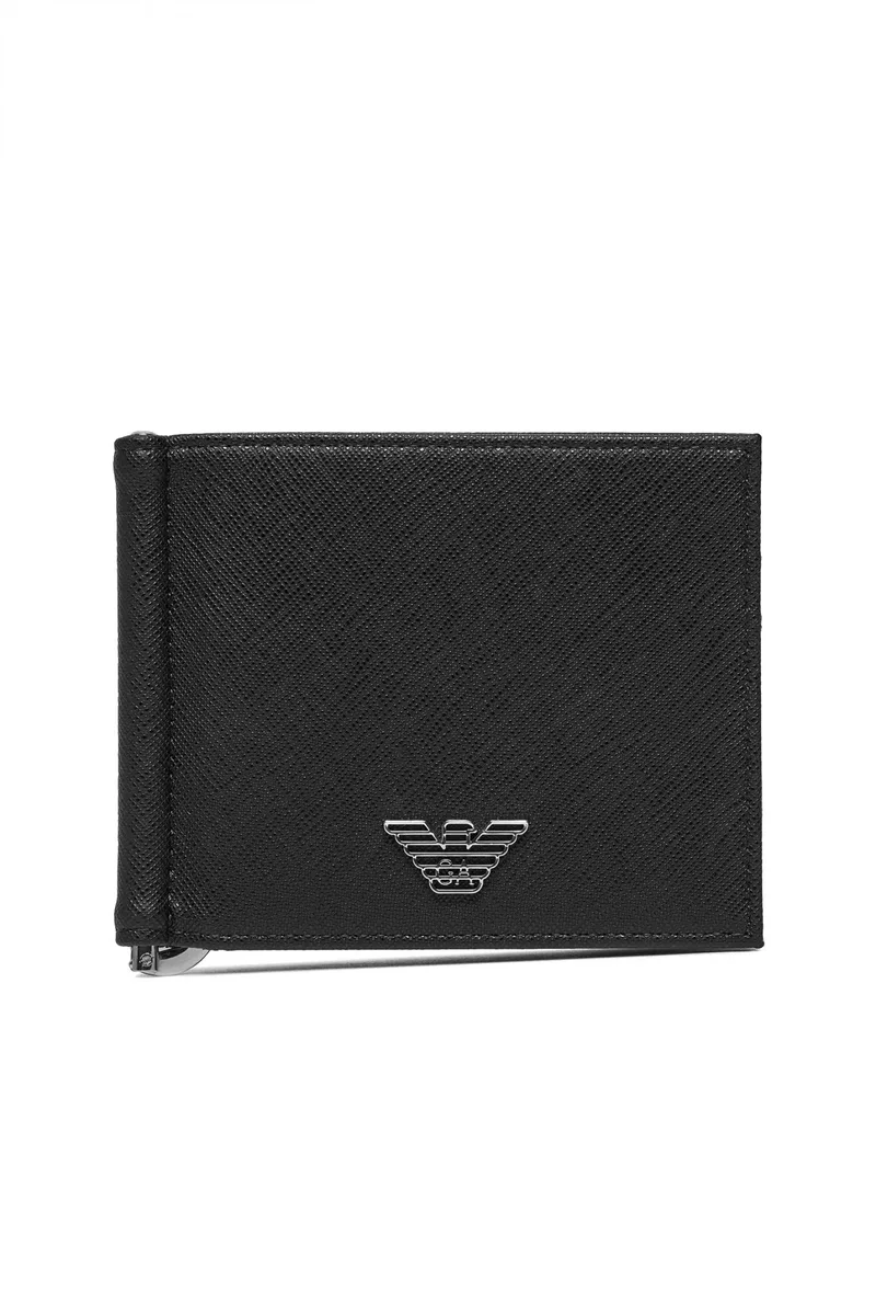 EMPORIO ARMANI ΠΟΡΤΟΦΟΛΙ LOGO ΜΑΥΡΟ