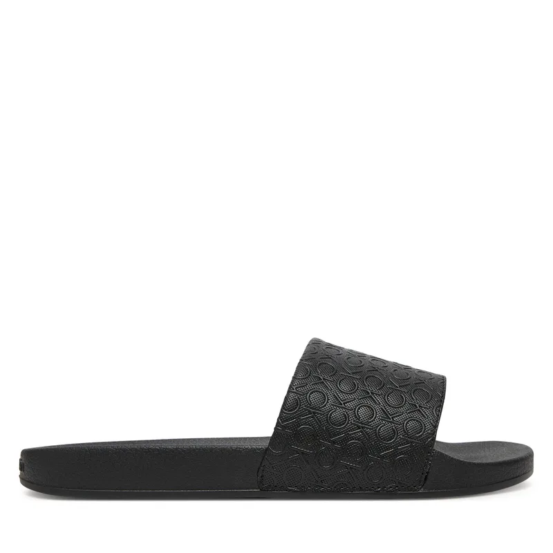 Παντόφλες Calvin Klein Pool Slide Mono HW0HW02541 Μαύρο