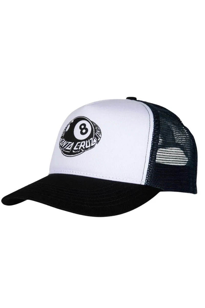 SANTA CRUZ Unisex Καπέλο Winkowski Meshback - Λευκό/Μαύρο-SCA-CAP-9533