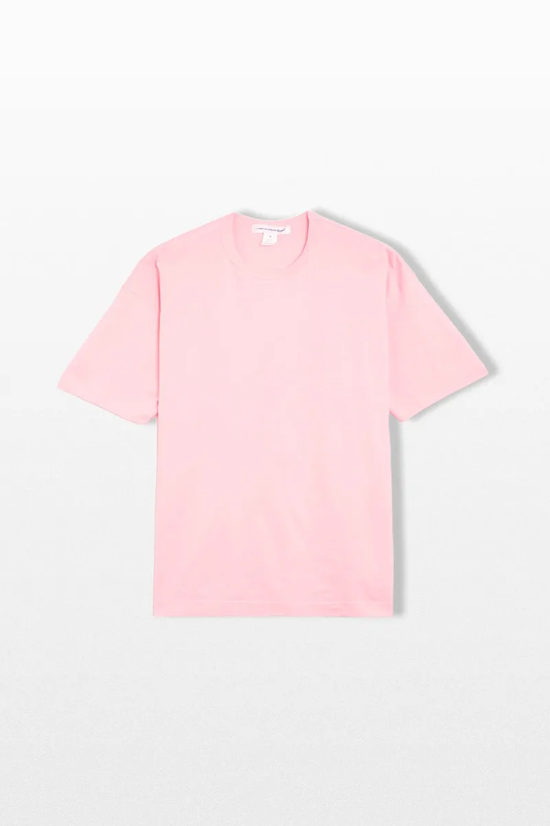 COMME DES GARÇONS SHIRT Ανδρικό Ροζ Logo Print T-Shirt