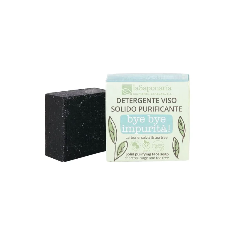 La saponaria WONDER POP Purifying Solid Facial Cleanser Bye Bye Impurities 70 g