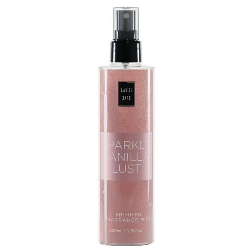Lavish Care Sparkly Vanilla Lust Shimmer Fragrance Mist Αστραφτερό Αρωματικό Σπρέι Σώματος Εμπνευσμένο από Μεθυστικά Αρώματα Καλοκαιριού 200ml