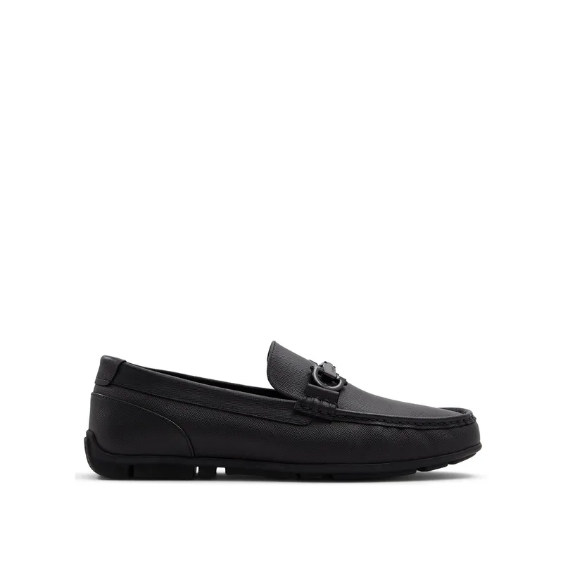 Μαύρο ανδρικό δερμάτινο loafer ORLOVOFLEXX
