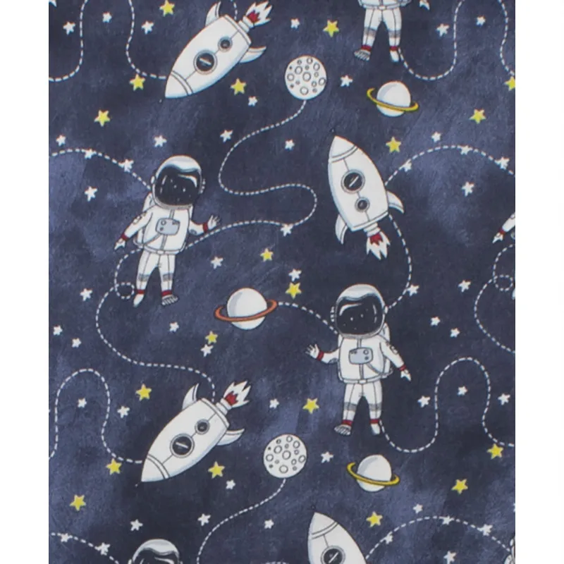 Φανελένια Πάνα Αγκαλιάς 80x80 Dimcol Galaxy Travel 90 Blue 80x80