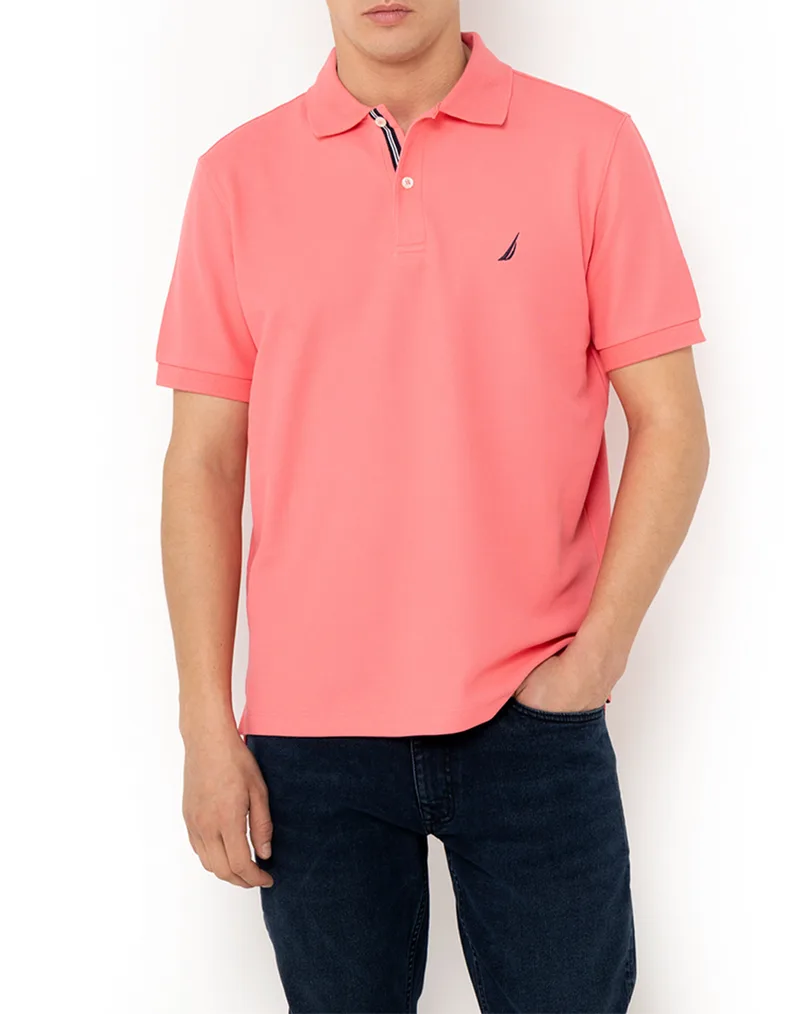 NAUTICA ΜΠΛΟΥΖΑ ΠΟΛΟ ΚΜ Cabin Polo Shirt 3NCN1CR0110-706 Ροζ