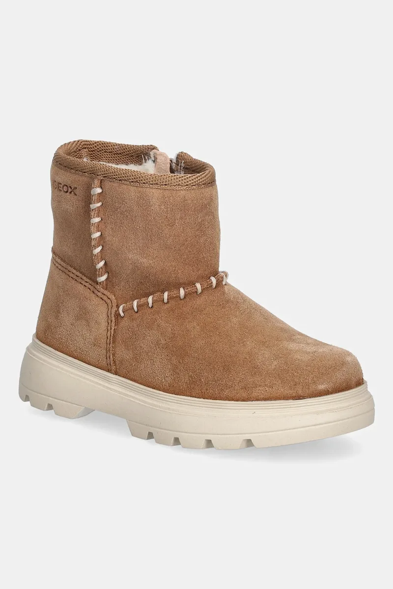 Παιδικές χειμερινές μπότες nubuck Geox KIDDARTAH