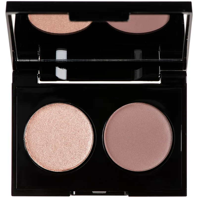Korres Volcanic Minerals Velvet Dual Eyeshadow Παλέτα Σκιών με Βελούδινη Υφή & Έντονο Χρώμα 3g - Ροζ Rose 18