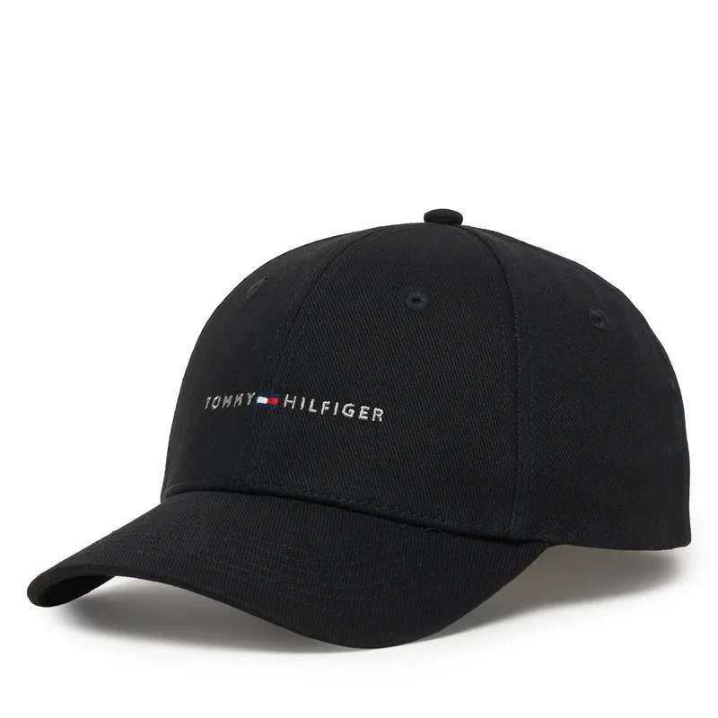 Καπέλο Jockey Tommy Hilfiger Th Foundation Hct 6 Panel Cap AM0AM14045 Μαύρο
