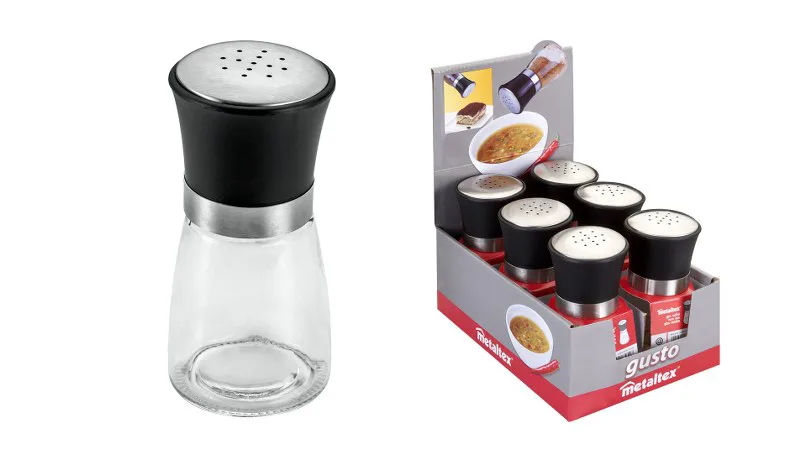 Βαζάκι Μπαχαρικών Gusto Γυάλινο 175ml Metaltex 185600 (Υλικό: Γυαλί) - METALTEX - 185600