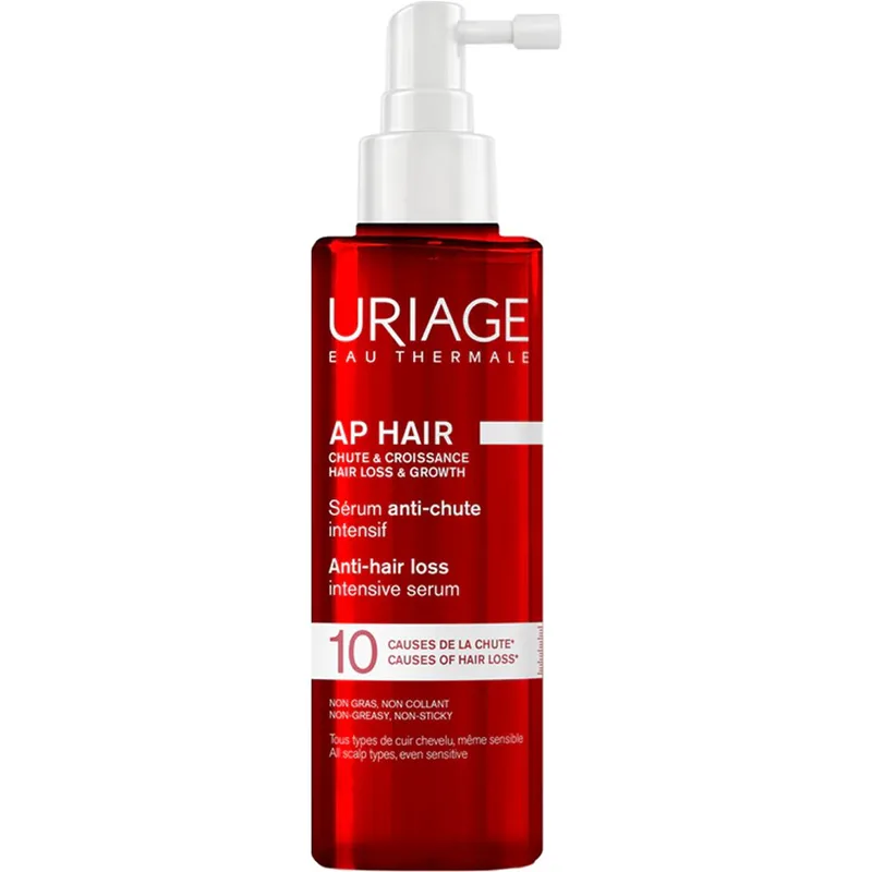 Uriage AP Hair Anti-Hair Loss & Growth Serum Εντατικός Ορός σε Μορφή Γαλακτώματος Κατά της Τριχόπτωσης & Αραίωσης των Μαλλιών με Βιταμίνη C, Ε & Καφεΐνη 100ml