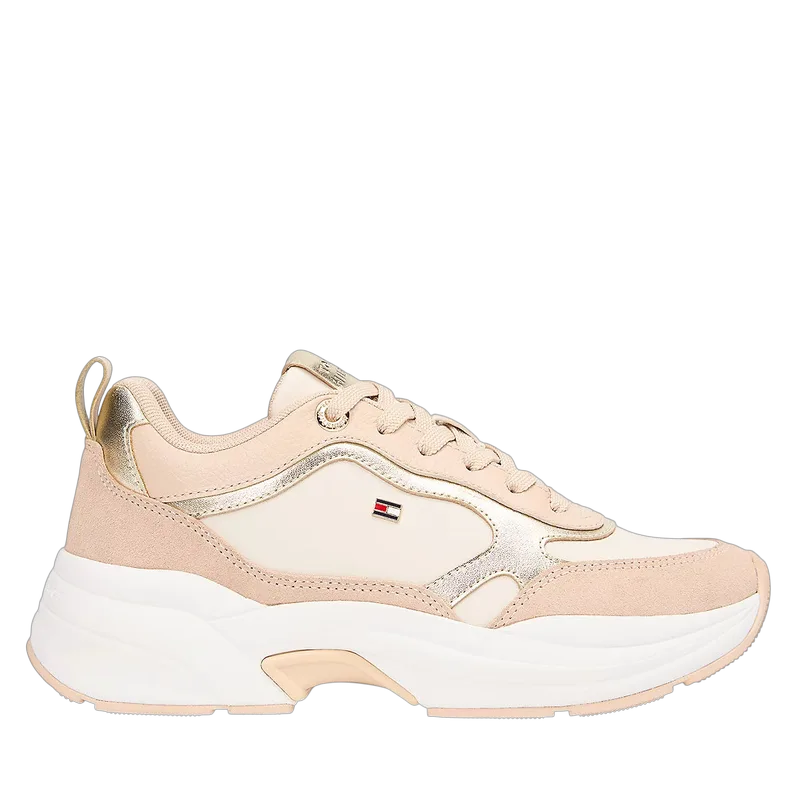 Γυναικεία Δερμάτινα Chunky Runner Sneakers Σομόν Tommy Hilfiger FW0FW09204-0HV