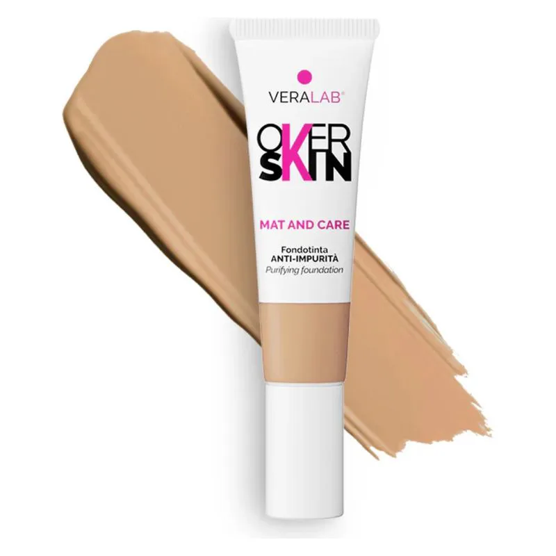 Overskin Mat And Care - Anti-Imperfection Foundation 8.5 - Macadamia 30 ml