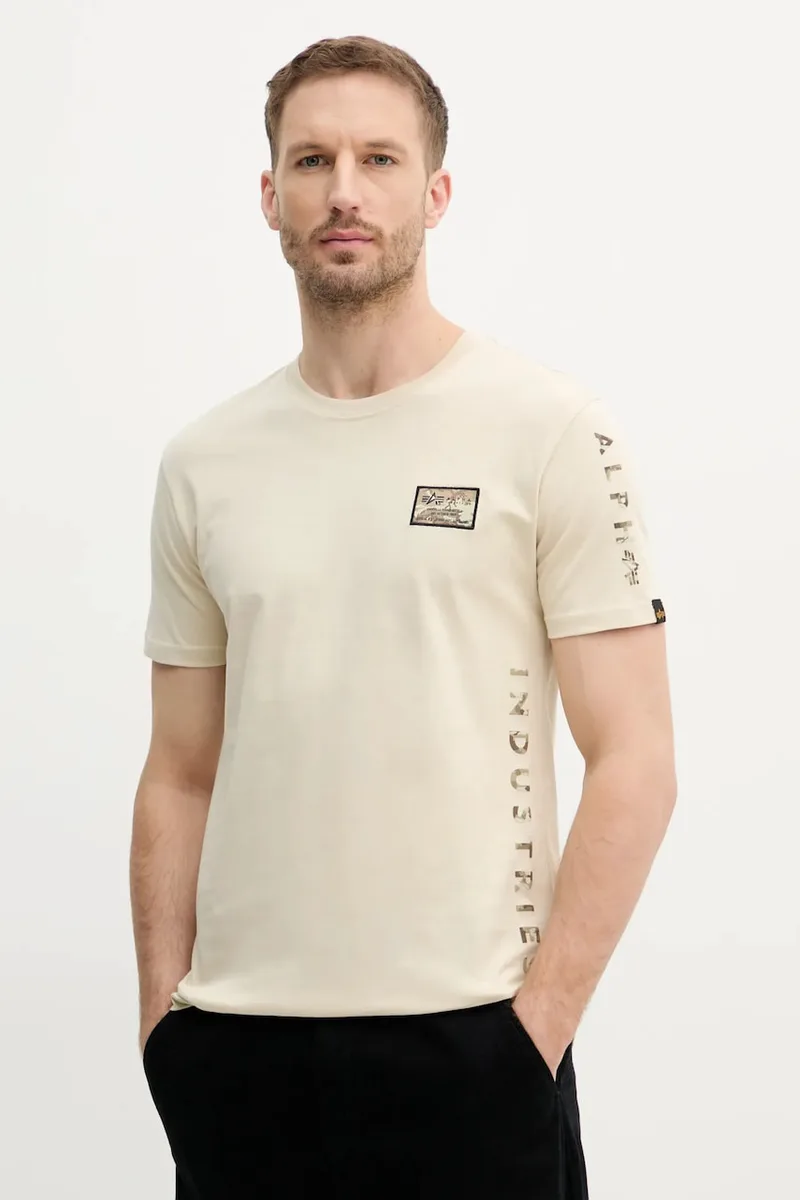 Alpha Industries Βαμβακερό μπλουζάκι Alpha Industries Camo Sleeve T