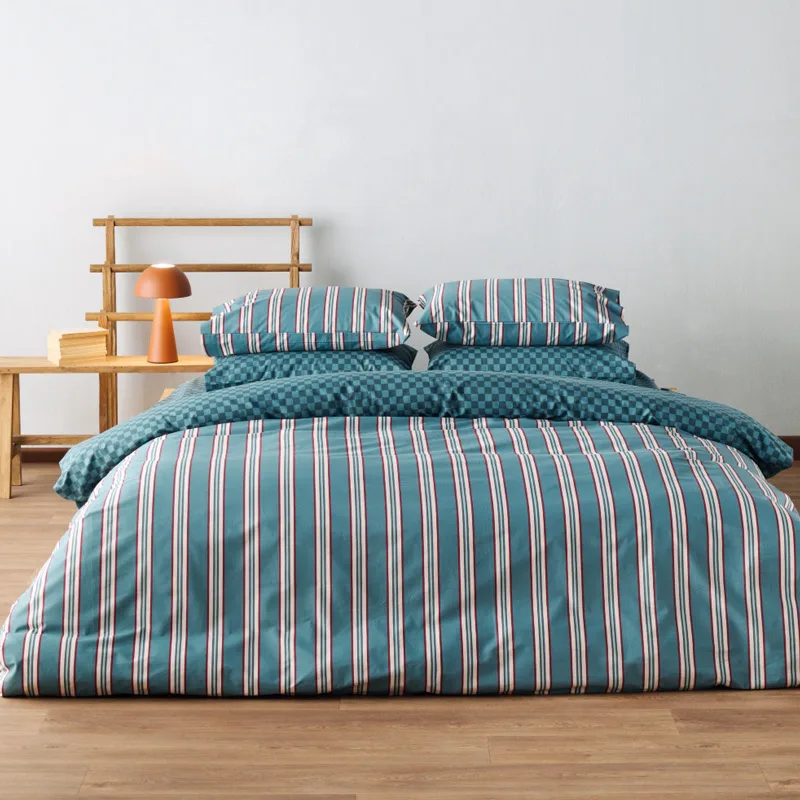 Παπλωματοθήκη Υπέρδιπλη Σετ 225x245 Kentia Dama 33 Raf Blue