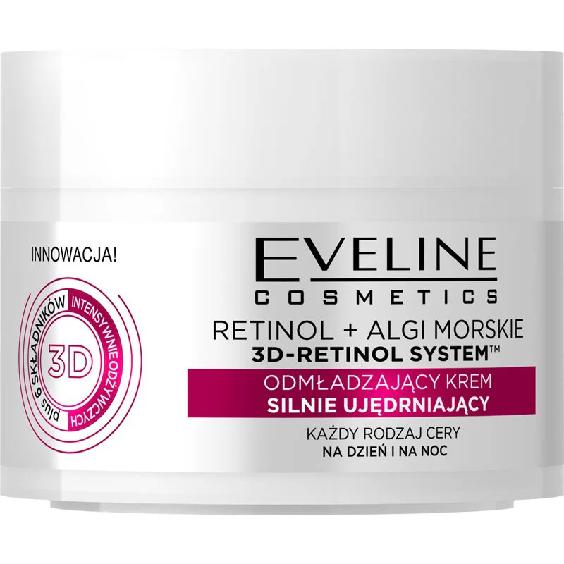 Eveline Cosmetics Retinol + Sea Algae λειαντική κρέμα για φωτεινότητα με ρετινόλη 50 ml