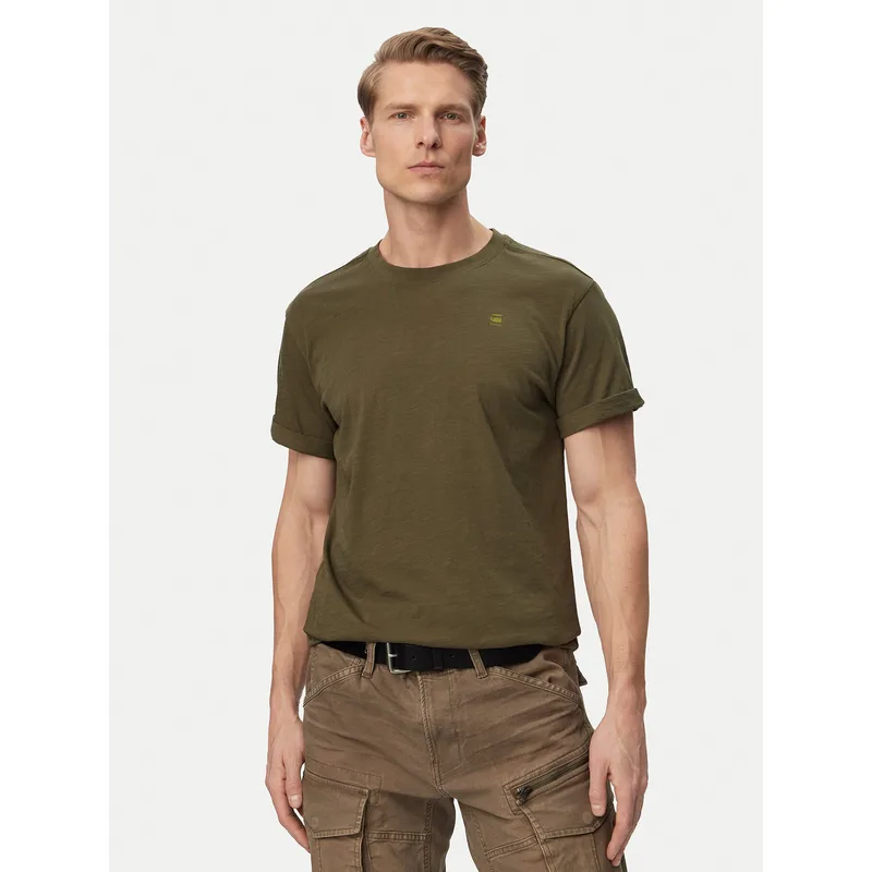 G-Star Raw T-Shirt Lash Back D26043-C372 Πράσινο Relaxed Fit