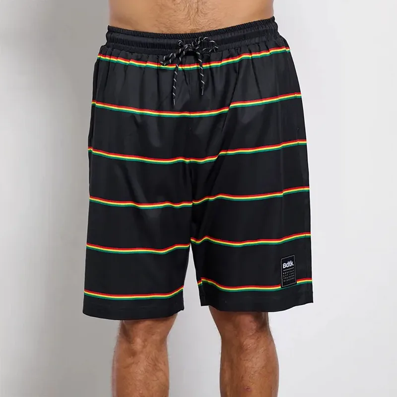 BDTK ALL OVER PRINTED SWIM SHORTS ΜΑΥΡΟ
