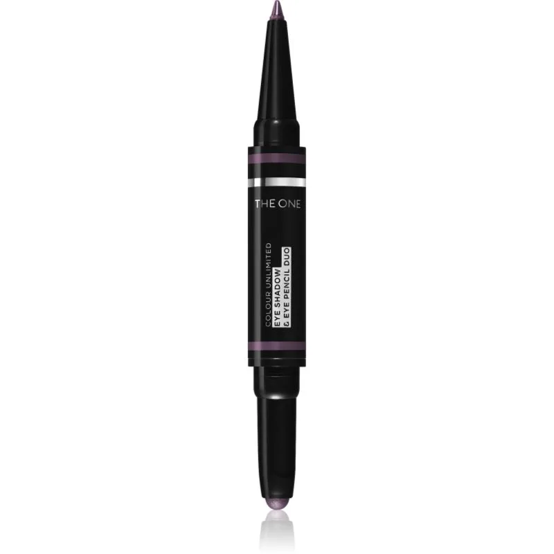 Oriflame The One Colour Unlimited σκιές ματιών και μολύβι για τα μάτια 2 σε 1 απόχρωση Frosted Purple 1,2 γρ