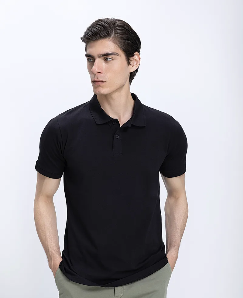 Ανδρική Polo Μπλούζα Βαμβακερή Regular Fit