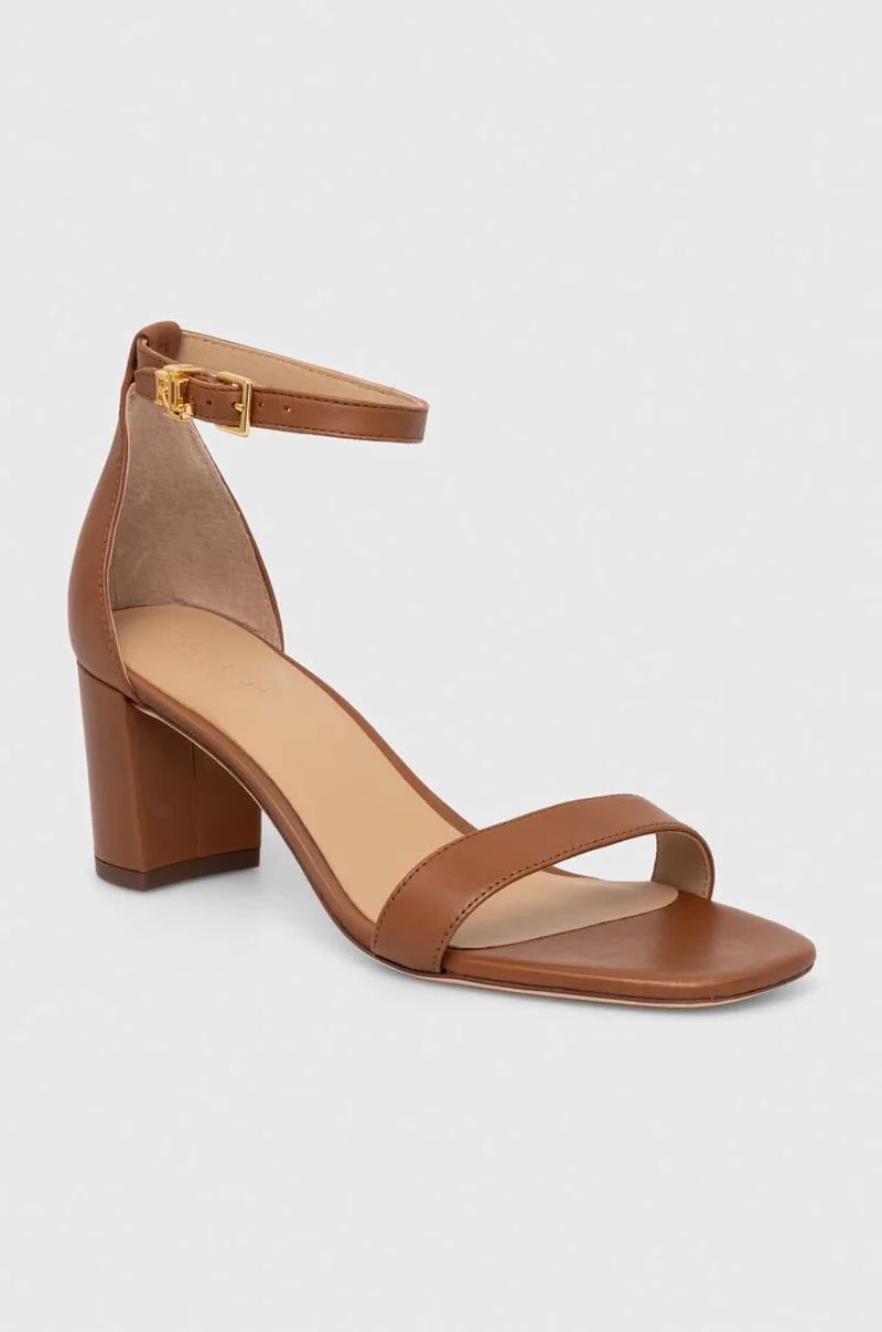 Δερμάτινα πέδιλα Lauren Ralph Lauren Logan