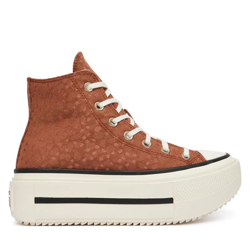 Sneakers Converse Chuck Taylor All Star Lift Double Stack Platform Deer A17883C Καφέ