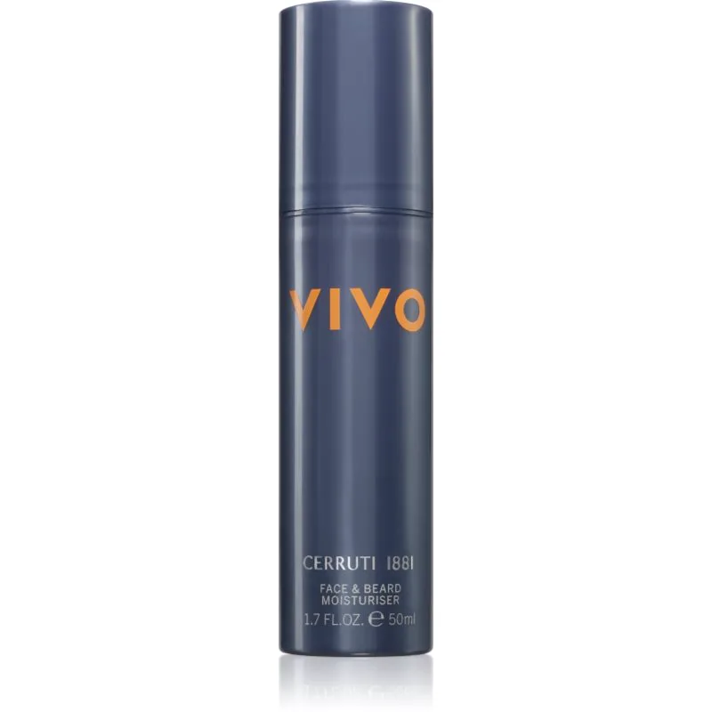 Cerruti 1881 Vivo ενυδατική κρέμα για πρόσωπο και γένια για άντρες 50 ml