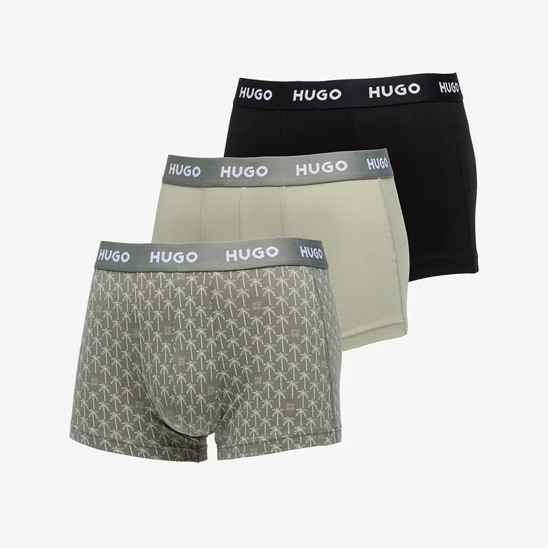 Μπόξερς Hugo Boss Trunk 3-Pack Design Black M