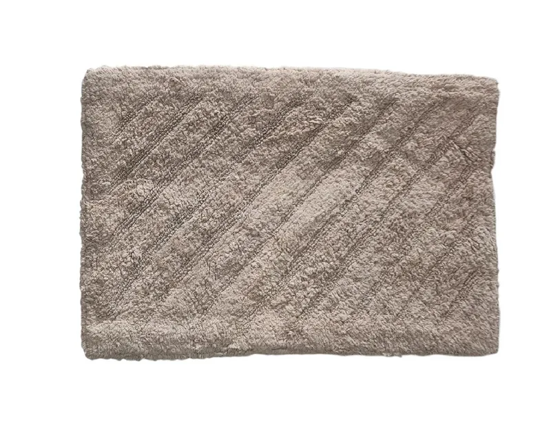 Πατάκι Μπάνιου Βαμβακερό Stripe Brown 50x80cm