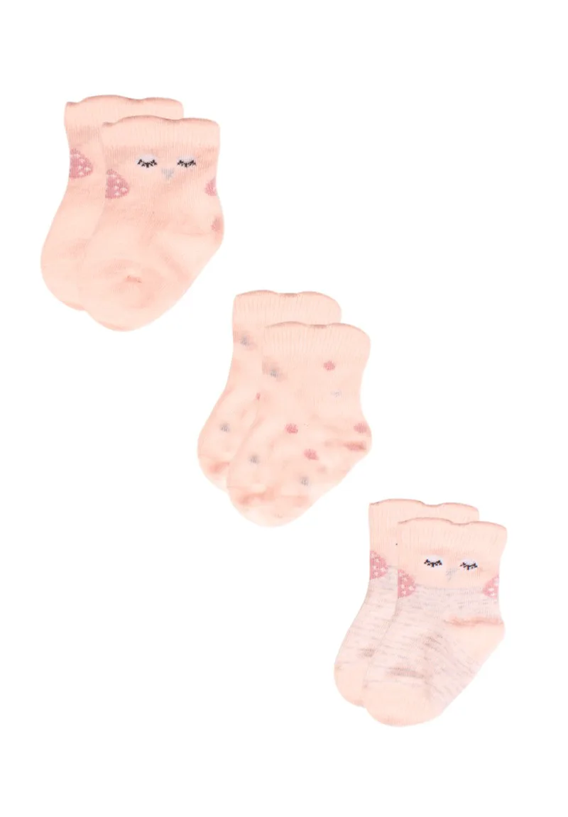 Καλτσάκια bebe Smiley Owls 3 τεμ. 68332b