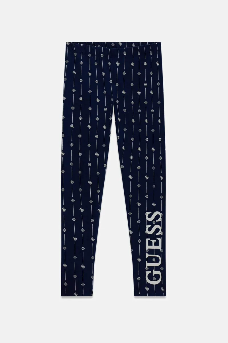 Guess παιδικό κολάν με all-over logo print - J6RB07J1314 Μπλε Σκούρο
