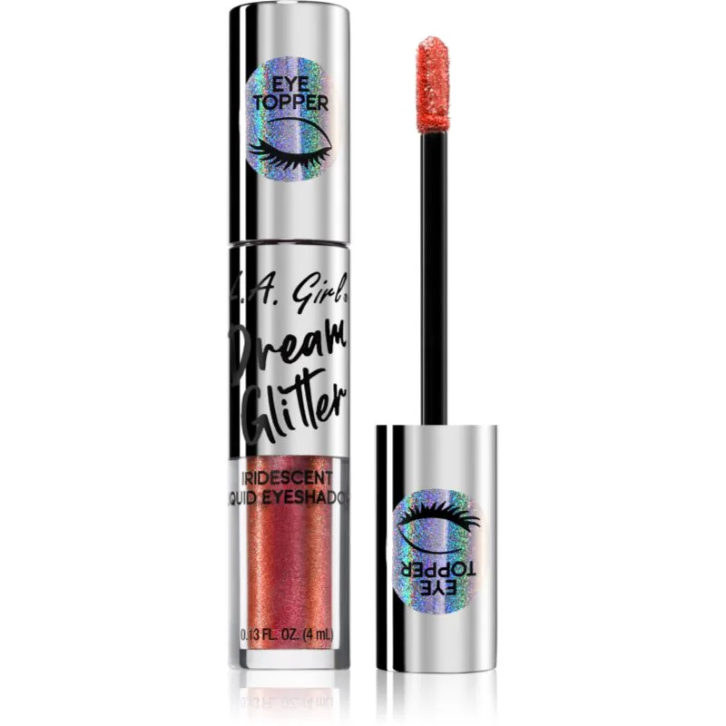 L.A. Girl Cosmetics Dream Glitter Υγρή γκλίτερ σκιά ματιών απόχρωση Firecracker 4 ml
