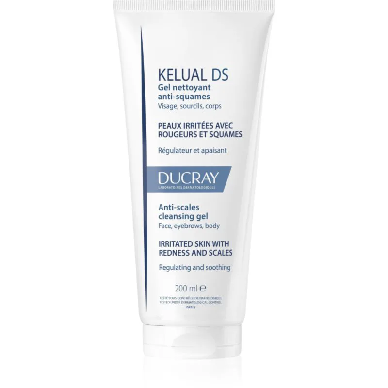 Ducray Kelual DS Anti-Scales Cleansing Gel τζελ καθαρισμού για φολιδωτό και ερεθισμένο δέρμα 200 ml
