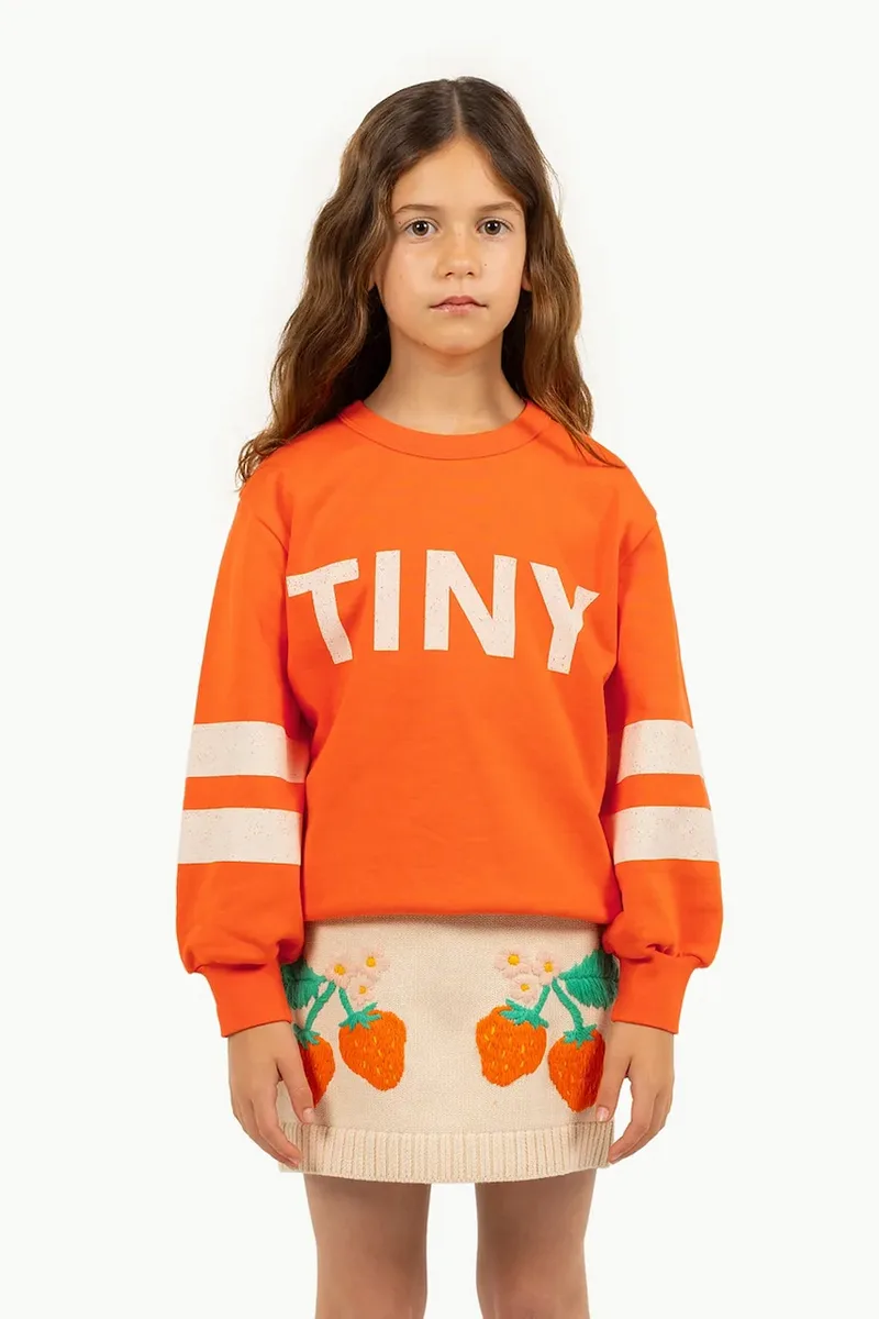 Παιδική βαμβακερή μπλούζα Tinycottons STRIPES LOGO SWEATSHIRT